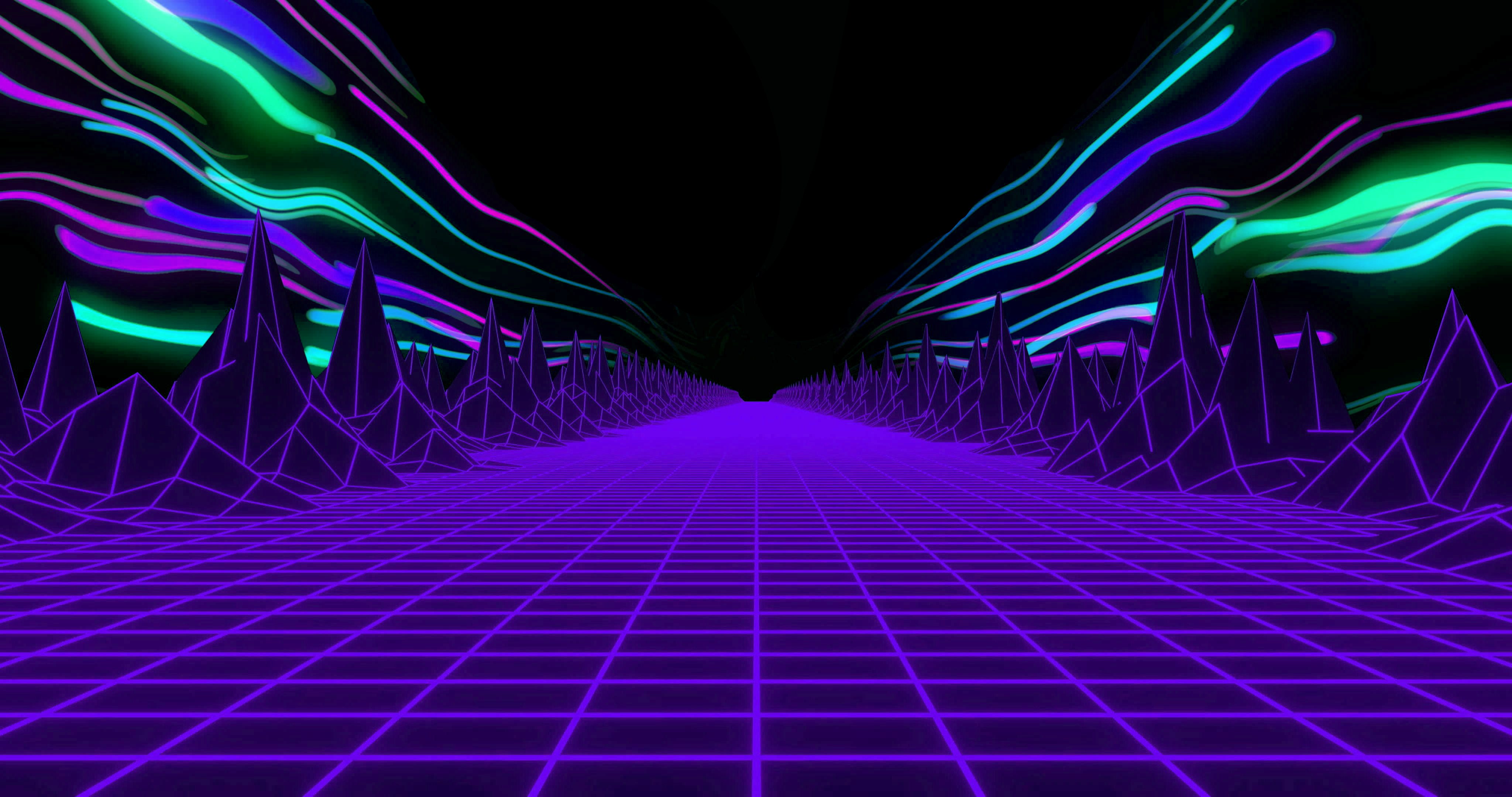 Synthwave background